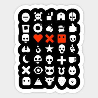 Love, dead and robot Sticker